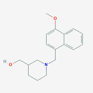 molecular formula C18H23NO2 B5032785 {1-[(4-methoxy-1-naphthyl)methyl]-3-piperidinyl}methanol 