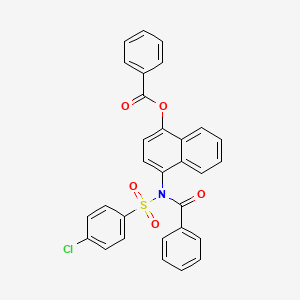 4-[N-(4-Chlorobenzenesulfonyl)benzamido]naphthalen-1-YL benzoate