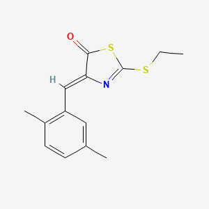 4-(2,5-dimethylbenzylidene)-2-(ethylthio)-1,3-thiazol-5(4H)-one