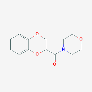 molecular formula C13H15NO4 B5032916 4-(2,3-dihydro-1,4-benzodioxin-2-ylcarbonyl)morpholine 