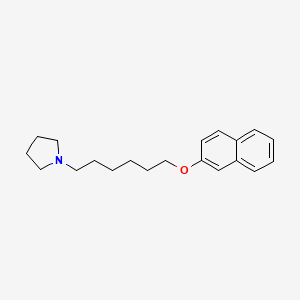 1-(6-Naphthalen-2-yloxyhexyl)pyrrolidine