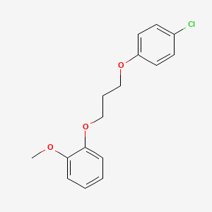 molecular formula C16H17ClO3 B5032955 1-[3-(4-chlorophenoxy)propoxy]-2-methoxybenzene 