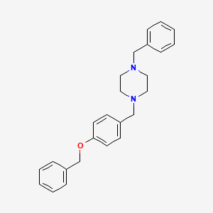 1-benzyl-4-[4-(benzyloxy)benzyl]piperazine