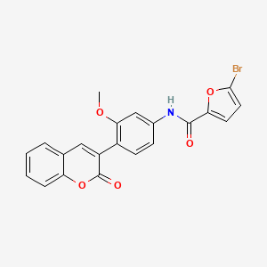 5-bromo-N-[3-methoxy-4-(2-oxo-2H-chromen-3-yl)phenyl]-2-furamide