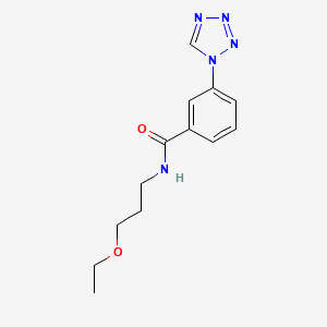 molecular formula C13H17N5O2 B5033051 N-(3-ETHOXYPROPYL)-3-(1H-1,2,3,4-TETRAZOL-1-YL)BENZAMIDE 