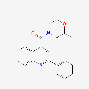 4-[(2,6-dimethyl-4-morpholinyl)carbonyl]-2-phenylquinoline