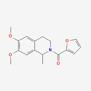 molecular formula C17H19NO4 B5033067 2-(2-furoyl)-6,7-dimethoxy-1-methyl-1,2,3,4-tetrahydroisoquinoline 