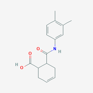 molecular formula C16H19NO3 B5033086 6-[(3,4-dimethylanilino)carbonyl]-3-cyclohexene-1-carboxylic acid 