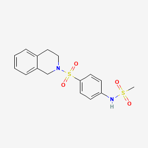 N-[4-(3,4-dihydro-1H-isoquinolin-2-ylsulfonyl)phenyl]methanesulfonamide