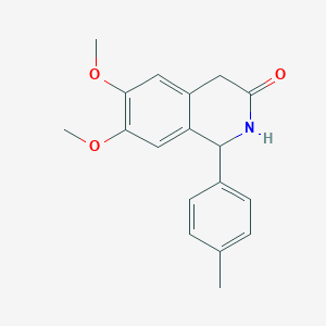 molecular formula C18H19NO3 B5033203 6,7-dimethoxy-1-(4-methylphenyl)-1,4-dihydro-3(2H)-isoquinolinone 