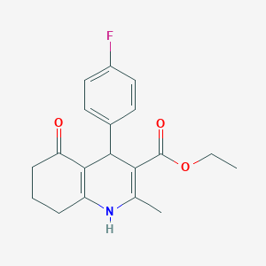 Ethyl 4-(4-fluorophenyl)-2-methyl-5-oxo-1,4,5,6,7,8-hexahydroquinoline-3-carboxylate