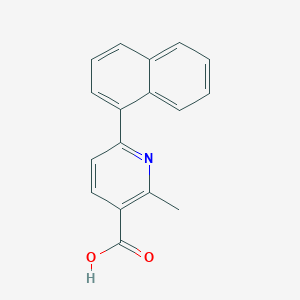 molecular formula C17H13NO2 B503323 2-Methyl-6-(1-naphthyl)nicotinic acid 