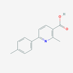 molecular formula C14H13NO2 B503325 2-Methyl-6-(4-methylphenyl)nicotinic acid CAS No. 717838-40-9