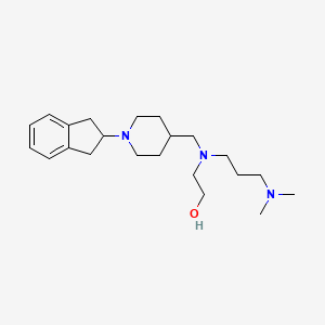 molecular formula C22H37N3O B5033255 2-[[1-(2,3-dihydro-1H-inden-2-yl)piperidin-4-yl]methyl-[3-(dimethylamino)propyl]amino]ethanol 