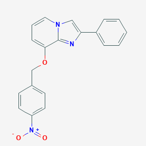molecular formula C20H15N3O3 B503333 8-({4-Nitrobenzyl}oxy)-2-phenylimidazo[1,2-a]pyridine 