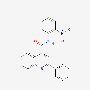 N-(4-methyl-2-nitrophenyl)-2-phenylquinoline-4-carboxamide