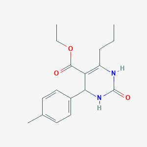 ethyl 4-(4-methylphenyl)-2-oxo-6-propyl-1,2,3,4-tetrahydro-5-pyrimidinecarboxylate