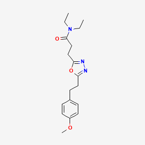 N,N-diethyl-3-{5-[2-(4-methoxyphenyl)ethyl]-1,3,4-oxadiazol-2-yl}propanamide