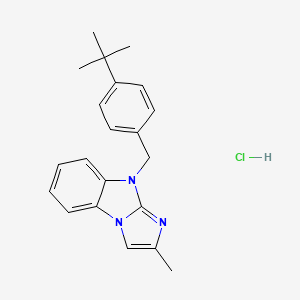 9-(4-tert-butylbenzyl)-2-methyl-9H-imidazo[1,2-a]benzimidazole hydrochloride