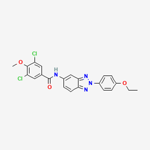 3,5-dichloro-N-[2-(4-ethoxyphenyl)-2H-1,2,3-benzotriazol-5-yl]-4-methoxybenzamide