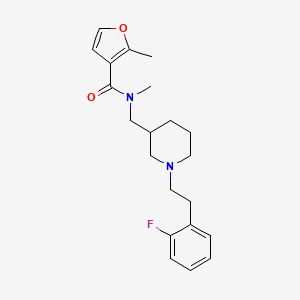 N-({1-[2-(2-fluorophenyl)ethyl]-3-piperidinyl}methyl)-N,2-dimethyl-3-furamide