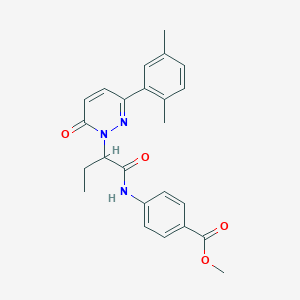 methyl 4-({2-[3-(2,5-dimethylphenyl)-6-oxopyridazin-1(6H)-yl]butanoyl}amino)benzoate