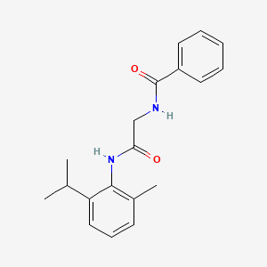 N-[2-(2-methyl-6-propan-2-ylanilino)-2-oxoethyl]benzamide