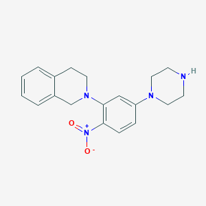 2-(2-NITRO-5-PIPERAZINOPHENYL)-1,2,3,4-TETRAHYDROISOQUINOLINE