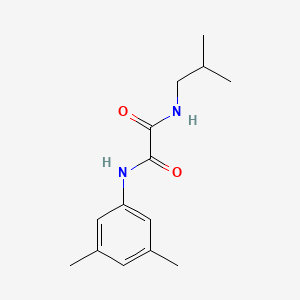 molecular formula C14H20N2O2 B5033536 N'-(3,5-DIMETHYLPHENYL)-N-(2-METHYLPROPYL)ETHANEDIAMIDE 