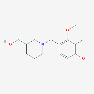 [1-[(2,4-Dimethoxy-3-methylphenyl)methyl]piperidin-3-yl]methanol