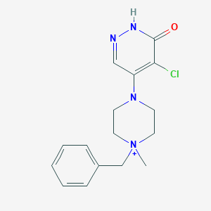 molecular formula C16H20ClN4O+ B503357 1-Benzyl-4-(5-chloro-6-oxo-1,6-dihydro-4-pyridazinyl)-1-methylpiperazin-1-ium 