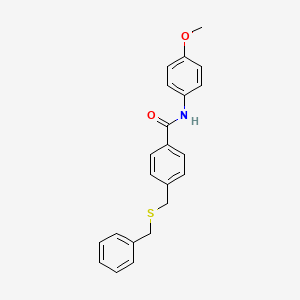 4-[(benzylthio)methyl]-N-(4-methoxyphenyl)benzamide