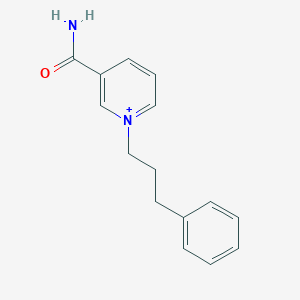 molecular formula C15H17N2O+ B503360 3-(Aminocarbonyl)-1-(3-phenylpropyl)pyridinium 