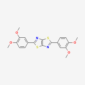 2,5-bis(3,4-dimethoxyphenyl)[1,3]thiazolo[5,4-d][1,3]thiazole