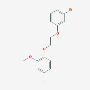 1-[2-(3-bromophenoxy)ethoxy]-2-methoxy-4-methylbenzene