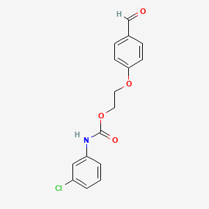 2-(4-formylphenoxy)ethyl N-(3-chlorophenyl)carbamate