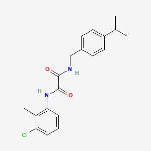 N-(3-chloro-2-methylphenyl)-N'-(4-isopropylbenzyl)ethanediamide