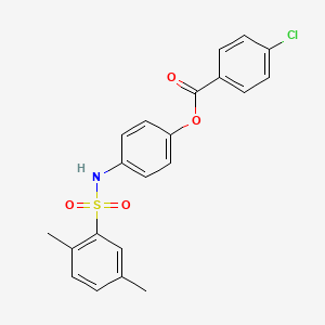 [4-[(2,5-Dimethylphenyl)sulfonylamino]phenyl] 4-chlorobenzoate