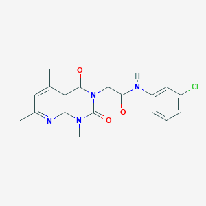 N-(3-CHLOROPHENYL)-2-{1,5,7-TRIMETHYL-2,4-DIOXO-1H,2H,3H,4H-PYRIDO[2,3-D]PYRIMIDIN-3-YL}ACETAMIDE