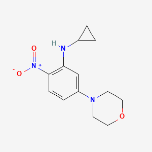 N-cyclopropyl-5-(4-morpholinyl)-2-nitroaniline