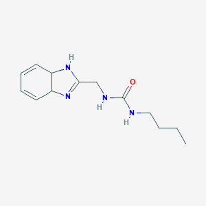 molecular formula C13H20N4O B503368 N-(3a,7a-dihydro-1H-benzimidazol-2-ylmethyl)-N'-butylurea 