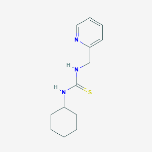 molecular formula C13H19N3S B503375 1-Cyclohexyl-3-(pyridin-2-ylmethyl)thiourea 