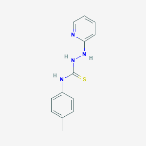 molecular formula C13H14N4S B503380 N-(4-methylphenyl)-2-(2-pyridinyl)hydrazinecarbothioamide 