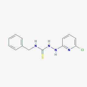 molecular formula C13H13ClN4S B503381 N-benzyl-2-(6-chloro-2-pyridinyl)hydrazinecarbothioamide 