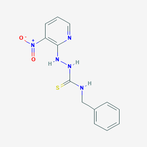 molecular formula C13H13N5O2S B503382 N-benzyl-2-{3-nitro-2-pyridinyl}hydrazinecarbothioamide 