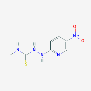 molecular formula C7H9N5O2S B503383 2-{5-nitro-2-pyridinyl}-N-methylhydrazinecarbothioamide 