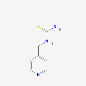 molecular formula C8H11N3S B503384 N-methyl-N'-(4-pyridinylmethyl)thiourea 