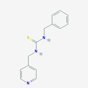 molecular formula C14H15N3S B503385 N-benzyl-N'-(4-pyridinylmethyl)thiourea 