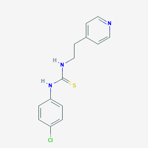 molecular formula C14H14ClN3S B503387 N-(4-chlorophenyl)-N'-[2-(4-pyridinyl)ethyl]thiourea 