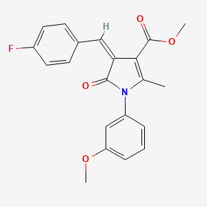 methyl (4Z)-4-(4-fluorobenzylidene)-1-(3-methoxyphenyl)-2-methyl-5-oxo-4,5-dihydro-1H-pyrrole-3-carboxylate